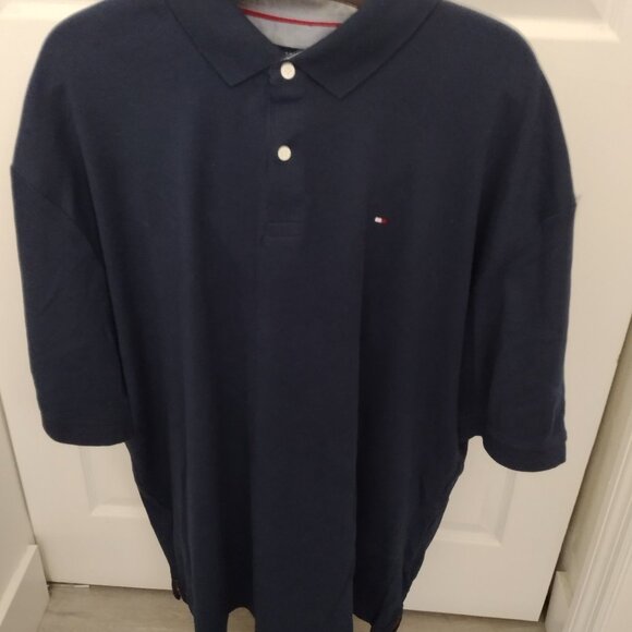 Tommy Hilfiger Polo Shirt 3XL Blue Short Sleeve Classic Fit - Picture 2 of 7